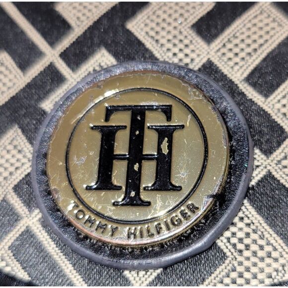 Tommy Hilfiger Geometric Black & Brown Checkbook Women Woman's Trifold Wallet - Picture 5 of 5